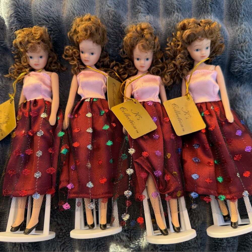 4 vintage K’s Collection dolls